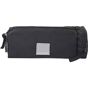 Estojo Tecido Container Colors 1 Zíper - Preto