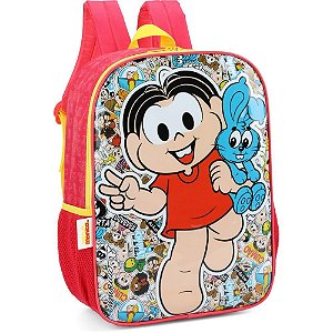 Mochila Infantil Turma da Mônica G Vermelha