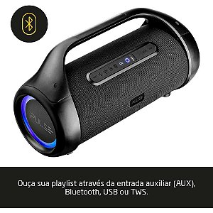 Caixa Acústica Pulse Xplosion 550W AUX/USB/TW
