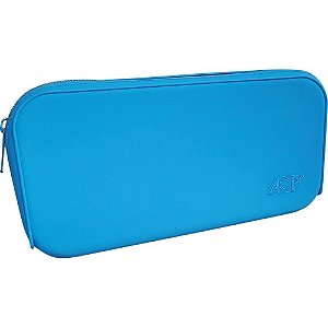 Estojo Silicone Retangular Azul 1 Zíper PCT.C/03