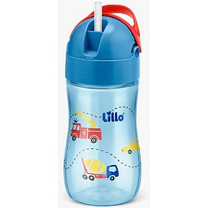 Copo de Treinamento Evolution com Canudo 300ML Azul