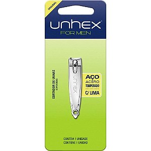 Cortador de UNHA para Mão UNHEX AÇO com Lima - Dúzia