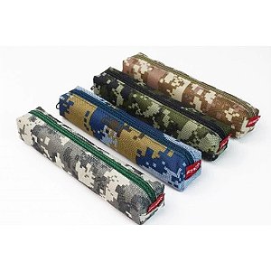Estojo Tecido Militar Pixel 1ZÍPER (S)