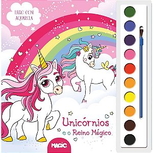 Livro Aquarela Unicornio 28X27CM 16PGS