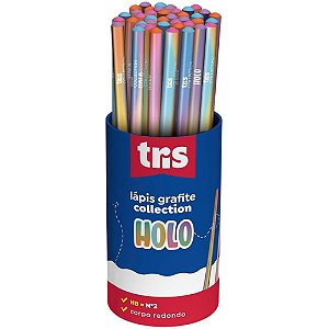 Lápis Preto Redondo TRIS Collection HOLOGRAFI.4MOD POTE-48