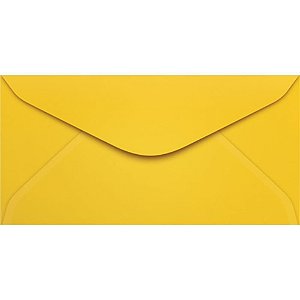 Envelope Ofício Colorido 114X229 Amarelo PCT C/100
