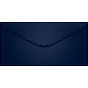 Envelope Ofício Colorido 114X229 MM Azul Escuro - Pacote com 100