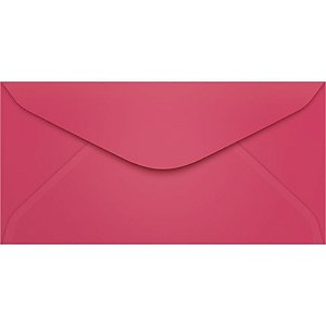 Envelope Ofício Colorido 114X229MM Rosa Choque - Pacote com 100