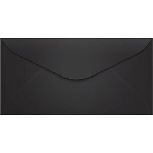 Envelope Ofício Colorido 114X229 Preto PCT.C/100