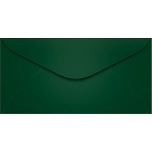 Envelope Ofício Colorido 114X229MM Verde Escuro - Pacote com 100 Unidades