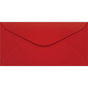 Envelope Ofício Colorido 114X229 Vermelho PCT.C/100