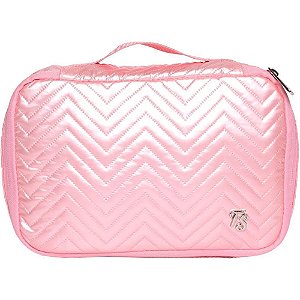 Estojo PVC Matelasse Chevron Quadrado (S)