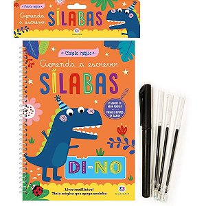 Livro de Atividades Caneta Mágica Sílabas Espiral
