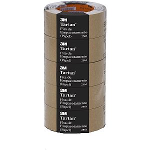 Fita para Empacotamento Papel Crepado 2564 25MM X 50M SCOTCH  Pacote com 5