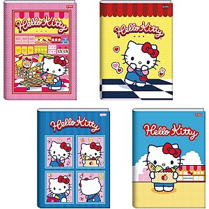 Caderno Brochurão Capa Dura Hello KITTY 80FLS. PCT com 05