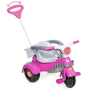 Veiculo para Bebê Velocita Classic Rosa 2 em 1