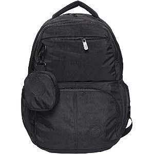 Mochila Creased NYLON Amassado com 4 Bolsos