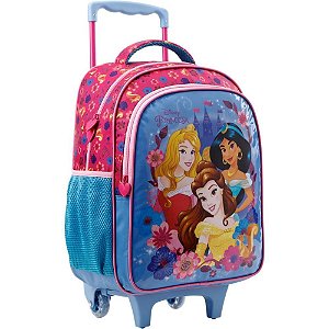Mochila Infantil com Rodinha Princesas 16"