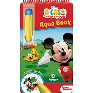 Livro Aquabook Mickey 24,5X14CM 10 Páginas