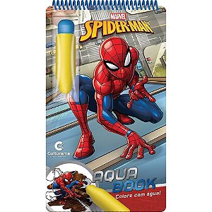 Livro Aquabook HOMEM-ARANHA 24,5X14CM 10 Páginas