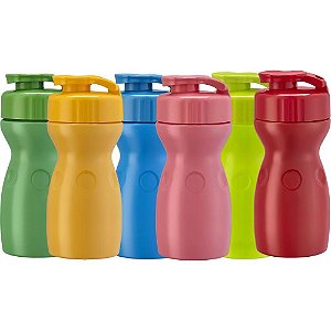 Garrafa Plástica Veneza Colorida 350ML Sortida Caixa com 24