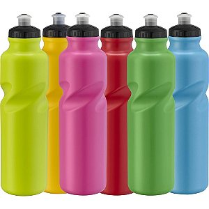 Garrafa Plástica Color Mais 750ML Sortida Display com 24