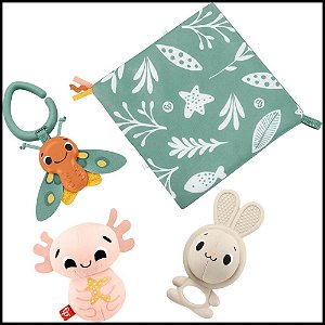 Fisher Price Newborn TOYS Conjunto Muitos Sentidos com 4 Brinquedos