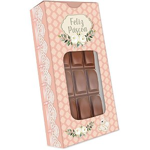 Embalagem para Doces Tablete Romantic 14X7,5X3CM PCT C/ 10