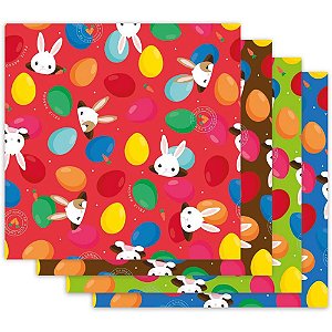 Embalagem OVO de Páscoa 69X89CM Coelho Sai da Toca SORT C/ 10