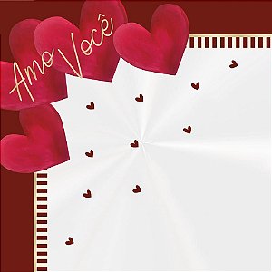 Embalagem P/OVO de Páscoa 37,5X37,5CM Todo AMOR PCT com 25