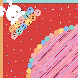 Embalagem P/OVO de Páscoa 32X32CM Flakes Vermelha PCT C/ 25