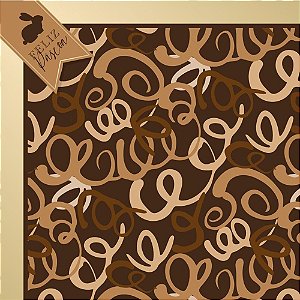 Embalagem P/OVO de Páscoa 32X32CM Espiral de Chocolate C/ 25
