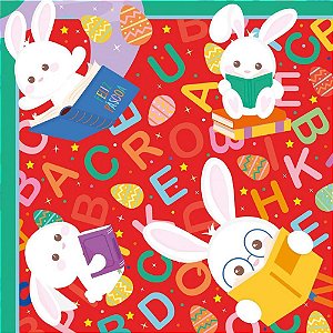 Embalagem P/OVO de Páscoa 24X24CM ABC Vermelho PCT com 25