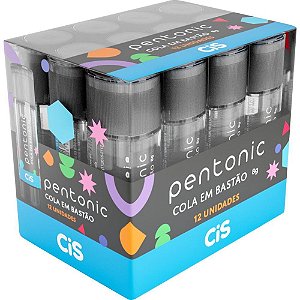 Cola em Bastão CIS Pentonic 8G Incolor - Caixa com 12