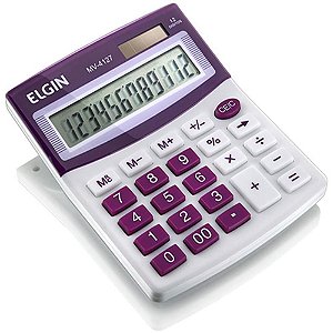 Calculadora de Mesa 12 Dígitos MV4127 Roxa