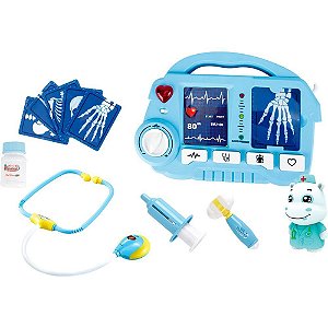Brincando de Profissões KIT Medico Raio X Azul