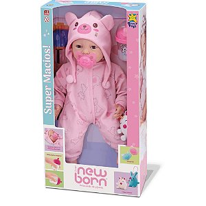 Boneca Brincando de Pijama NEW BORN