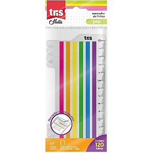 Bloco Marcador Página Adesivo TRIS POP Marcador Linha 6X20F