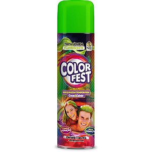 Pinta Cabelo 150ML Color FEST Verde Flúor CX com 24