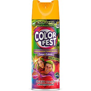 Pinta Cabelo 125ML Color FEST Amarelo Flúor Caixa com 24