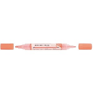 Pincel Marcador Artesanato Multimark Semipermanente Laranja Neon – Caixa com 6 Unidades