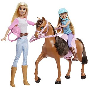 Barbie Family Lições Montar a Cavalo C/STACI