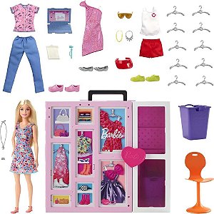 Barbie Fashion Novo Armário dos Sonhos com Boné