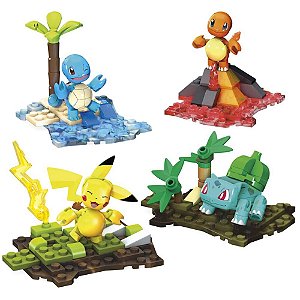 Mega Construx Pokémon Kanto Team com 4 Figuras e 130 Peças