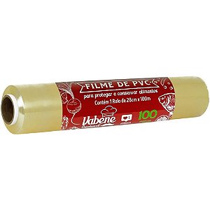 Plástico para Alimentos Filme PVC Refil 28CM X 100M