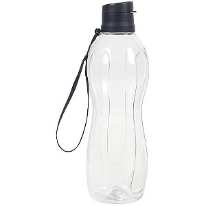 Garrafa Plástica Utility 850ML Transparente com ALÇA de Mão