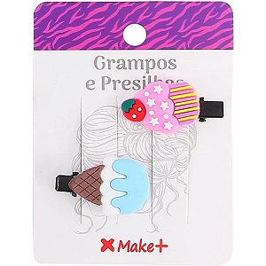 Acessório para Cabelo Presilha Infantil CANDY com 2 Sortidas Pacote com 12