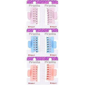 Acessório para Cabelo Piranha CANDY Tradicional 4CM Pacote com 6 Unidades - Make+