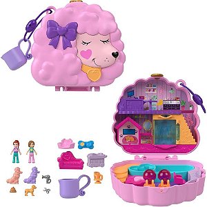 Polly Pocket Micro Conjunto SPA do Poodle com Acessórios Mágicos