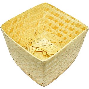 Cachepot de Palha Pequeno para Decoração Rústica ou Junina Pacote com 12